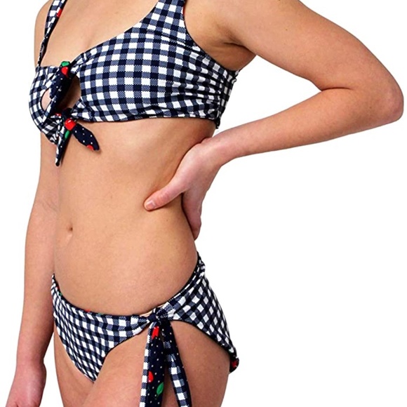 NWT JUICY COUTURE Reversible Swim Bikini Set - Picture 7 of 10